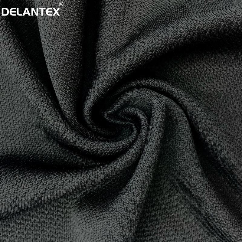Delantex 100% Polyester 160CM 140GSM Pinhole Bird Eye Mesh Fabric for T-shirt