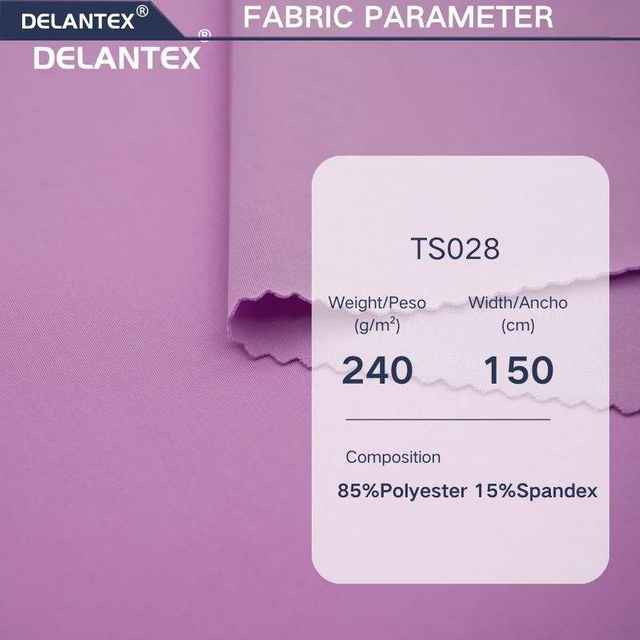 Delantex ANTIMICROBIAL Knitted Polyester Spandex Fabric Elastic Fabric for Yoga Leggings Sportswear and Swimwear