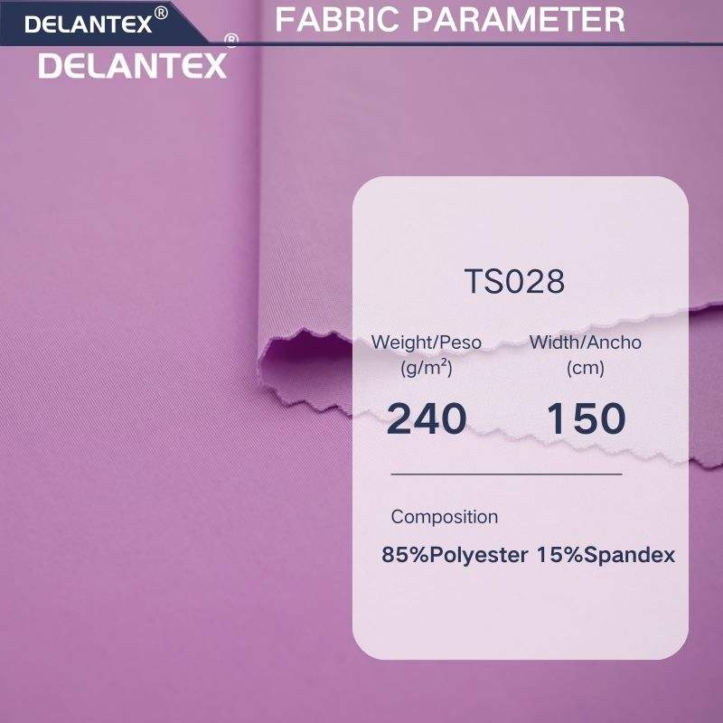 Delantex ANTIMICROBIAL Knitted Polyester Spandex Fabric Elastic Fabric for Yoga Leggings Sportswear and Swimwear