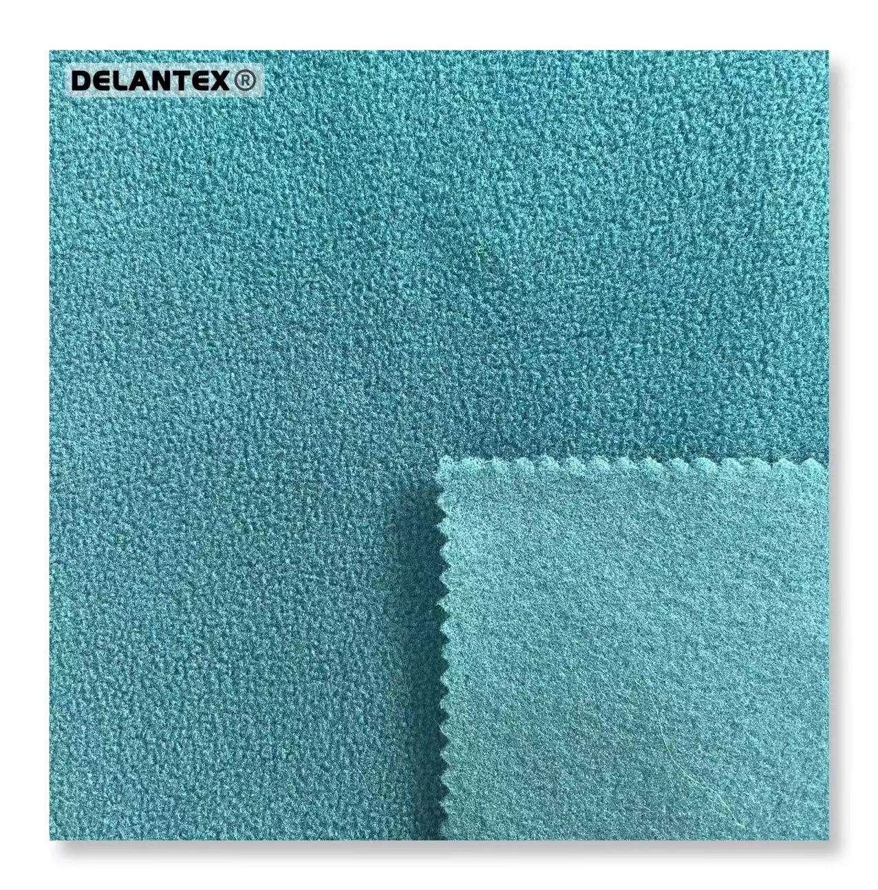 Delantex 100 Polyester 280GSM Anti Pill Ripstop Micro Polar Fleece Fabric Sofa Cover Fabric 170GSM Manufacturer Free Sample