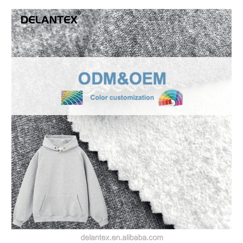 Customized 175CM 260GSM 65%Polyester 35%Cotton Polar Fleece Fabric for Autumn Hoodie