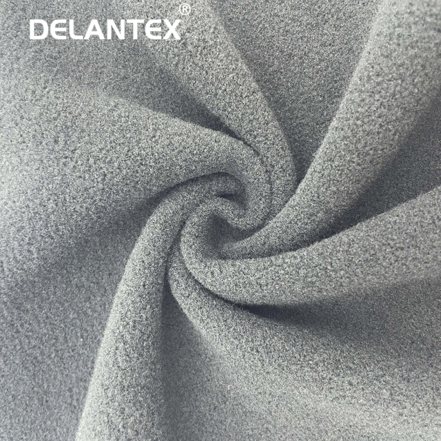 Delantex Solid Colors DTY Double Side Brushed One Sided Fleece 100% Polyester Fabric
