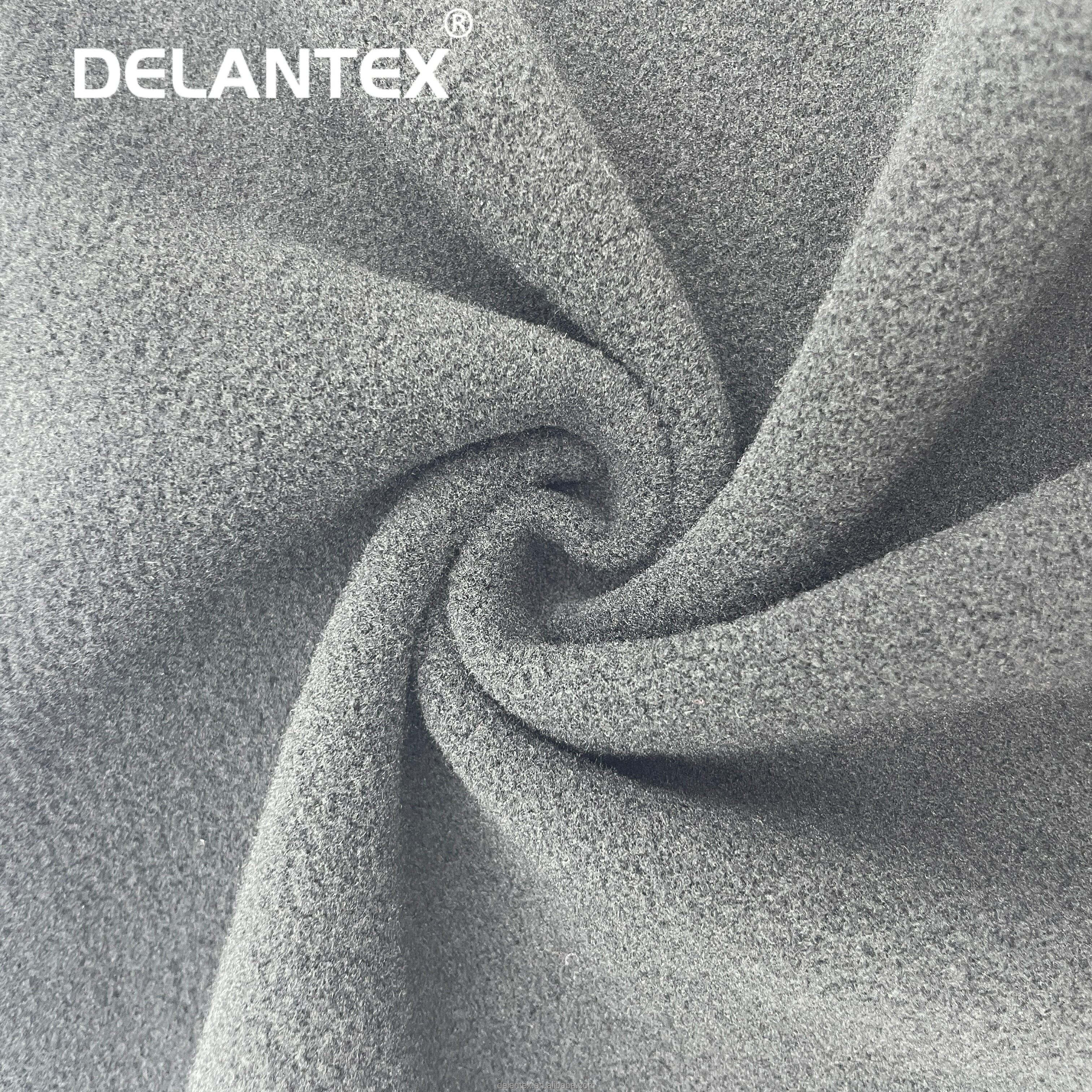 Delantex Solid Colors DTY Double Side Brushed One Sided Fleece 100% Polyester Fabric