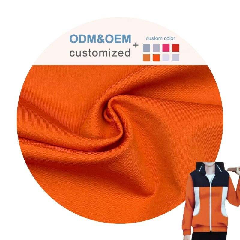 Delantex Scuba Fabric Orange for Uniform, Sportswear 370GSM