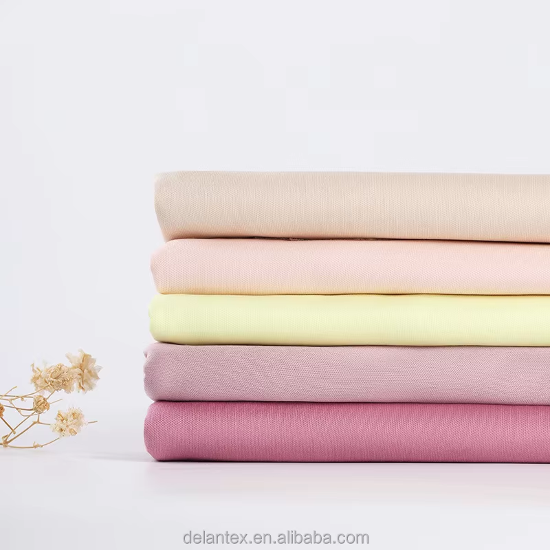 Delantex Free Sample 100%polyester Interlock Jersey Knitted Fabric