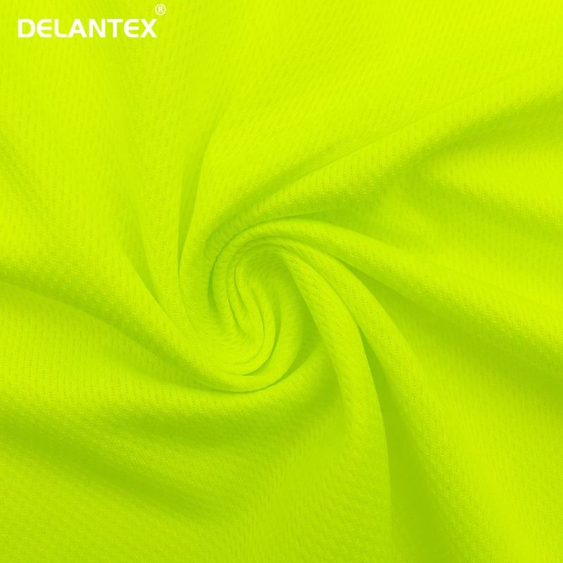 Delantex 100% Polyester Soft Hand Feel Solid Bird Eye Mesh Fabric for Sportswear