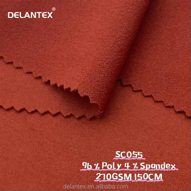 Delantex 270GSM 150cm Crepe Scuba Knit Fabric for Woman's Wear