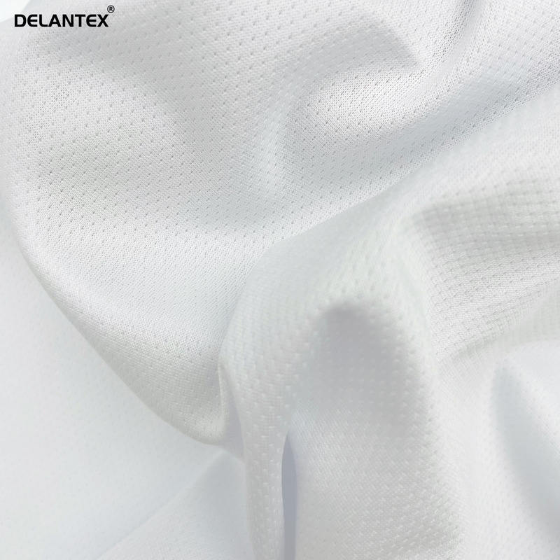 Delantex Manufacture Garment 140GSM Polyester Stretch Dot Mesh Fabric for Sublimation Printing