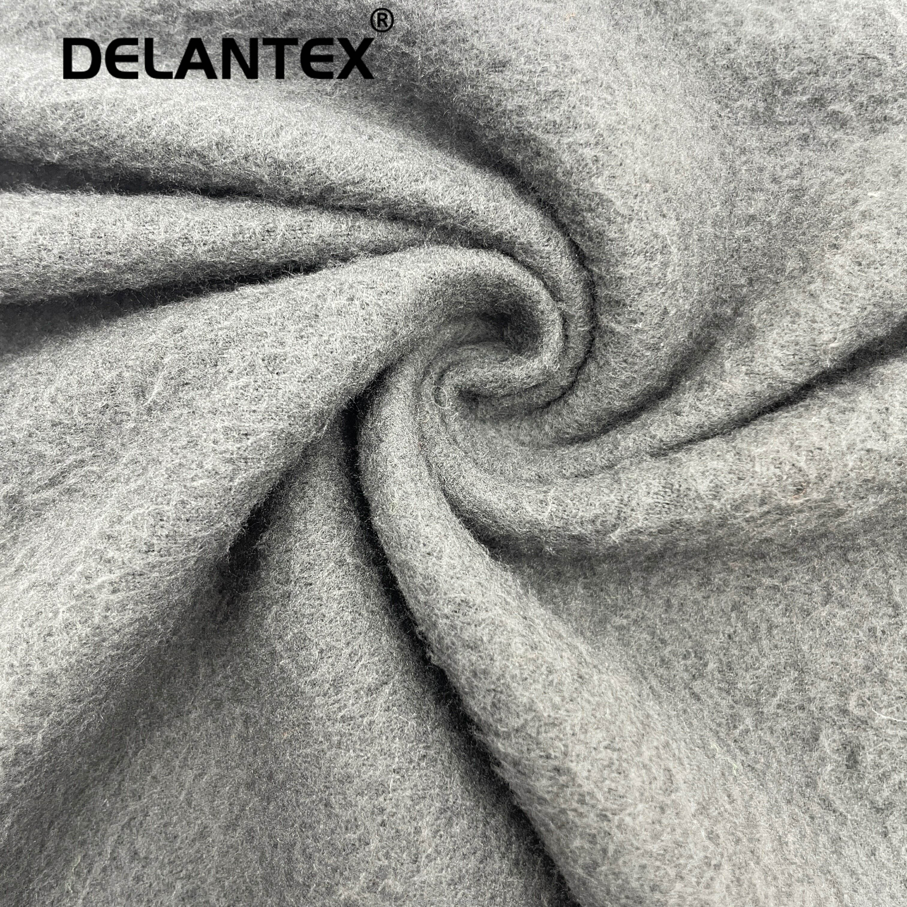 Delantex 75D/144F Moisture Wicking Double Side Brush 1 Side Fleece Fabric for Sale