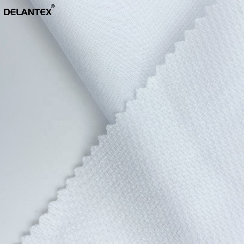 Delantex Hotsale Dry Fit Fabric for Sport Sublimation Fabric 100% Polyester Material Bird Eye Mesh Fabric for T-shirt