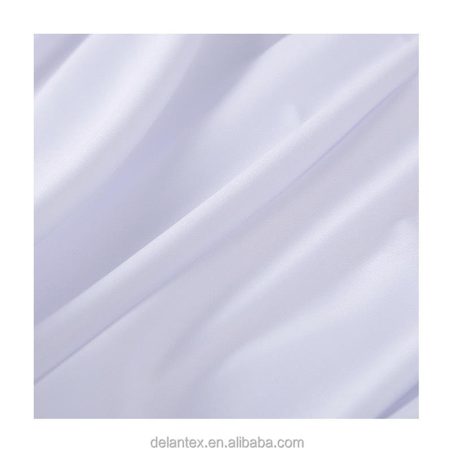Delantex 100% Polyester Dyed Knitted Sublimation Jersey Solid Interlock White Knit Fabric Sublimation Print Fabric