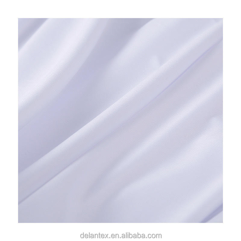 Delantex 100% Polyester Dyed Knitted Sublimation Jersey Solid Interlock White Knit Fabric Sublimation Print Fabric