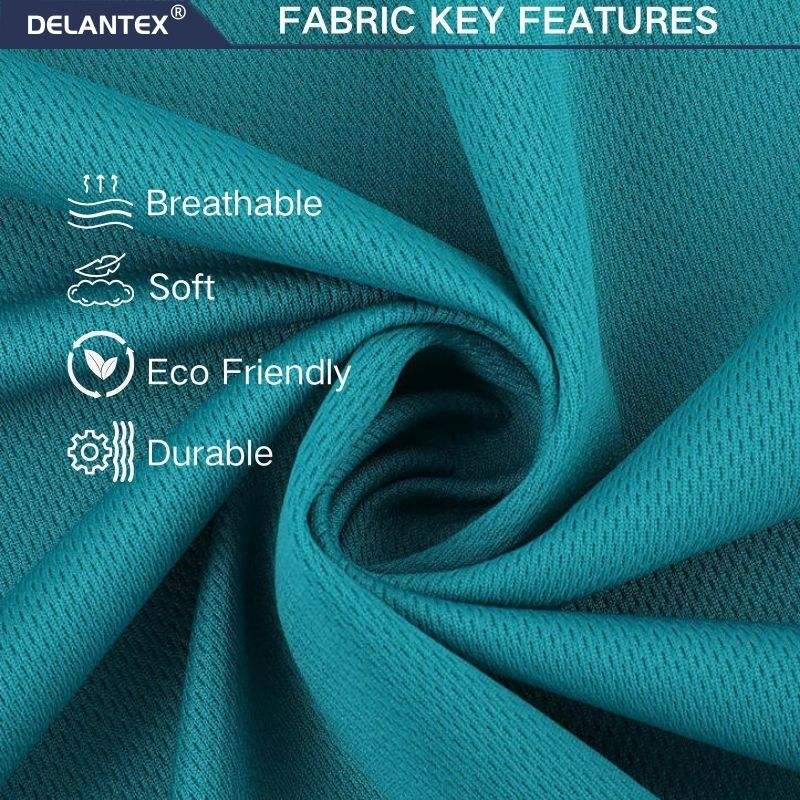 Delantex Bird Eye Mesh With Eyelet 100% Polyester Quick Dry and Dry Fast Breathable Plain Dyed