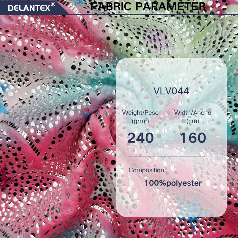 Delantex 160cm 240gsm Weight and Door Width Fleece Flannel Thermal Fabric 100%polyester Warp Knitting Fleece