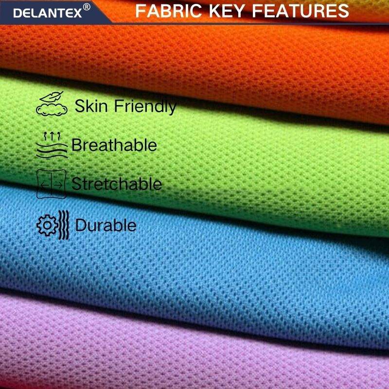Delantex Micro Polyester Birdeyes Mesh Lightweight Net Fabric for Cycling Jersey Sportswear