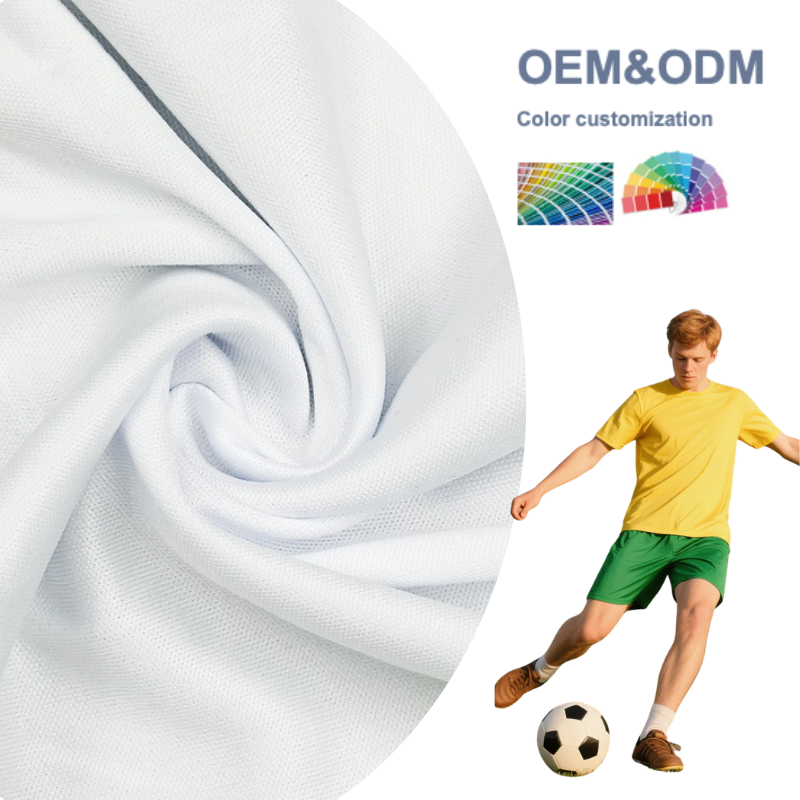 Delantex Sublimative Mesh Interlock Fabric 100% Polyester 200gsm Breathable Knitted Quick Drying Sportswear Wholesale