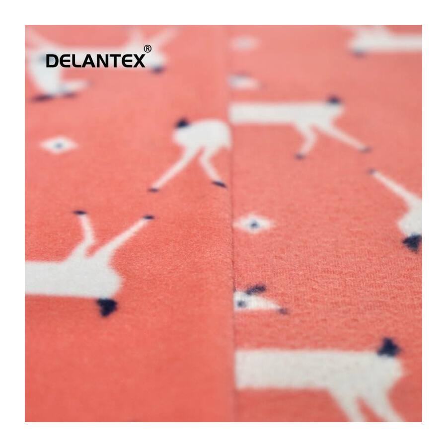 Delantex New Composistion Design Good Price Cartoon Design Custom Soft Micro Printed Polar Fleece Fabric