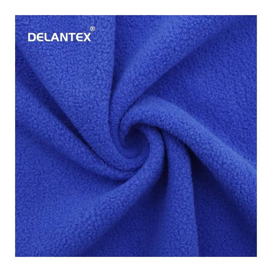 Delantex Wholesales Two Sided Anti Pilling Fabric Knitted Fabric 100% Polyester Brushed Polar Fleece Fabric