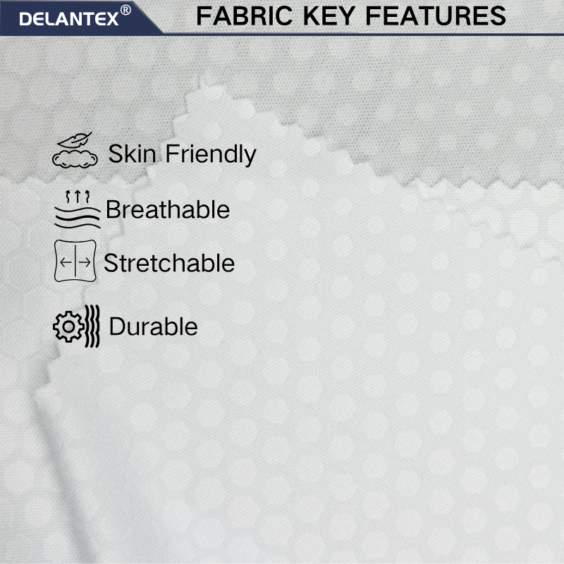Delantex 100% Polyester Fast Drying Sports Fabric Is a Supplier of Moisture Absorbing and Sweat Wicking Hot Selling Products