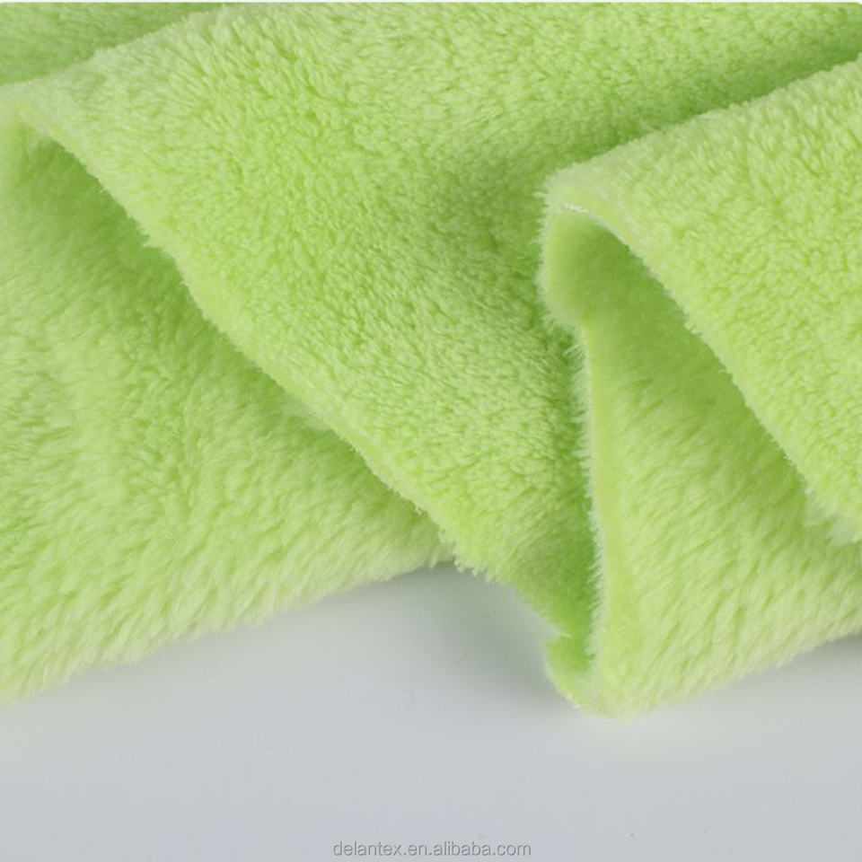Delantex Custom Soft Fabric Textile Raw Material 100 Polyester Solid Flannel Fleece Fabric for Blanket and Garments Free Sample