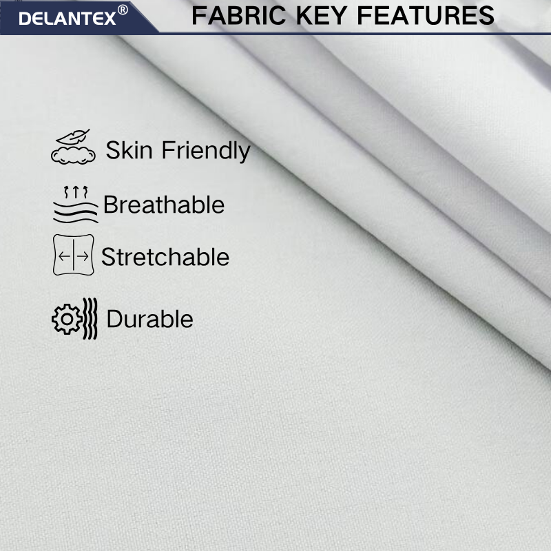 Delantex the Best Fabric That Can Be Sublimated, Fast Drying Chef and Medical Uniform Supplier in China150cm 145gsm