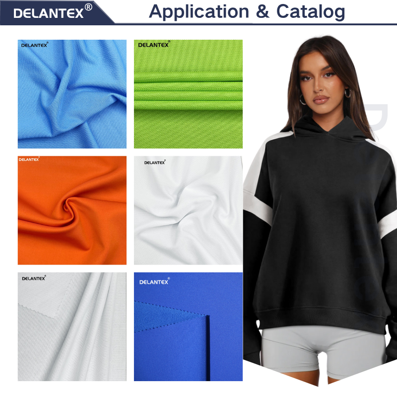 Delantex Dye Sublimation Polyester Fabric White Color Quick Dry Mesh Fabric Mesh Fabric