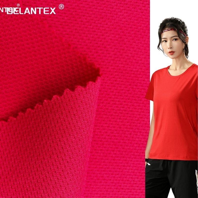 Fashion Breathable Moisture Wicking 200GSM Bird Eye Merbau Mesh Fabric for Sportswear