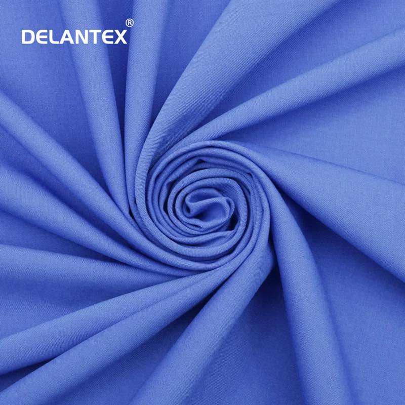 Delantex Wholesale Trs Antimicrobial Fabric Polyester Rayon Spandex Fabric for Nursing Scrubs Uniform Medical Fabric Free Sample