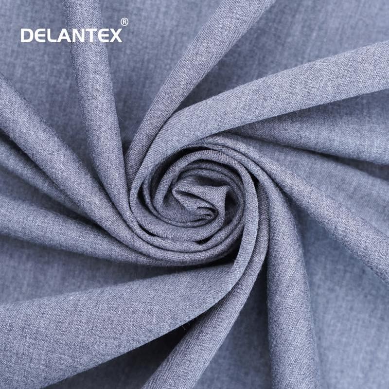 Delantex 63% Polyester 34% Rayon 3% Spandex Fabric for Scrubs Medical Uniform 180GSM Polyester Viscose Fabric Free Sample