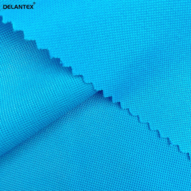 Delantex 100% Polyester Knitted Pique Fabric for Breathable Polo T-shirt Tejido Pique 100 Poliester Fabric Free Sample