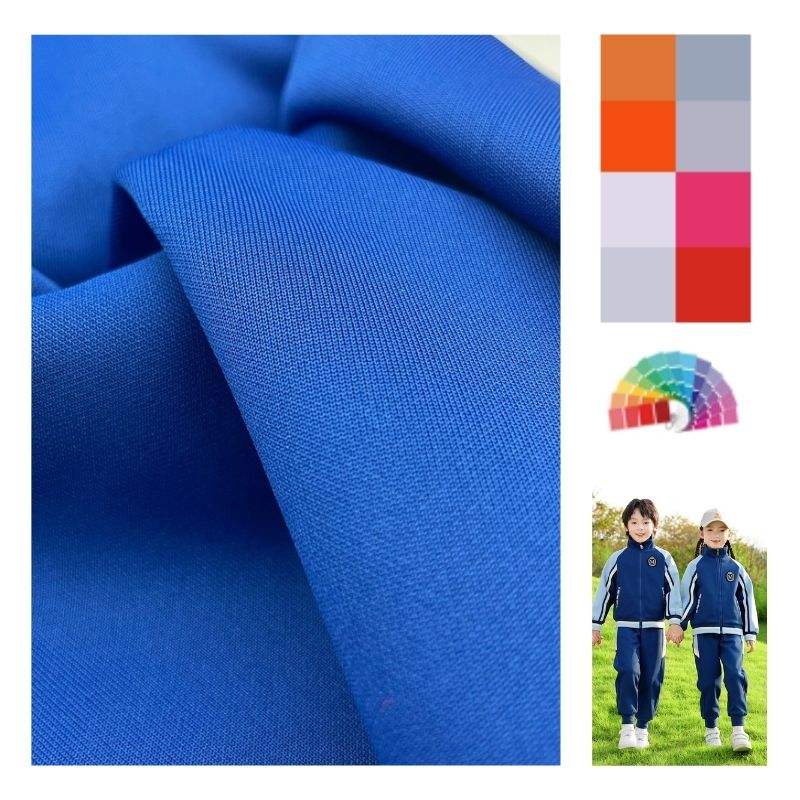 Delantex 95 5-Poly Spandex Stretch Scuba Fabric for Girls School Uniform Jacket 100% Polyester for Outdoor Use