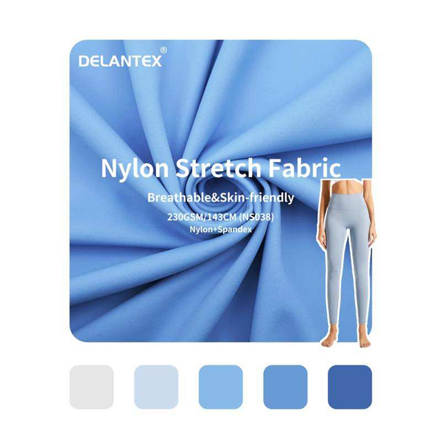 Delantex 4 Way Stretch 80%Nylon 20%Elastane Brushed 4 Way Stretch Fabric Free Sample