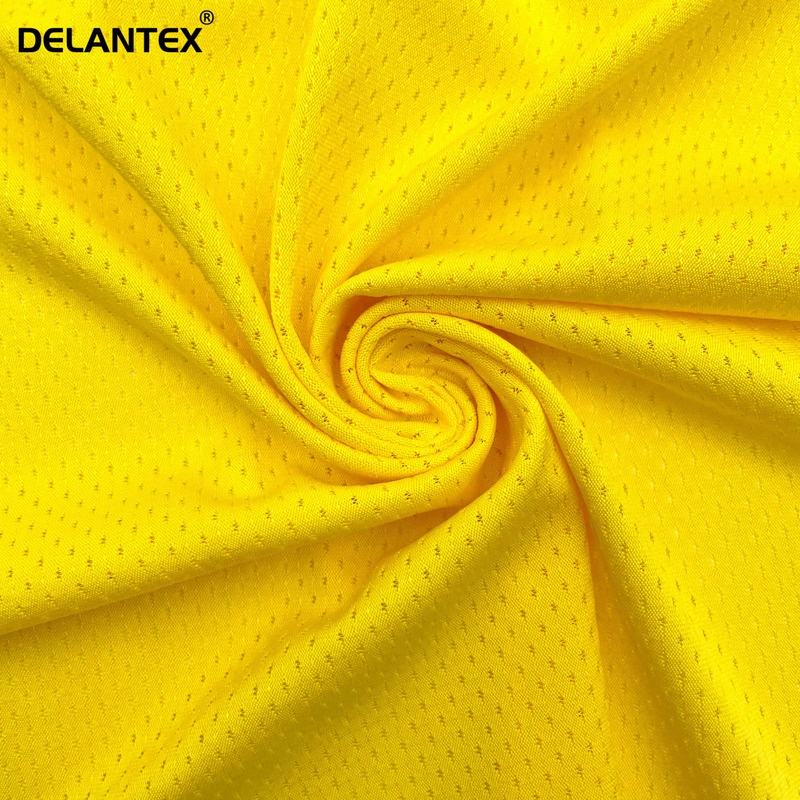 Delantex Manufacture Breathable Sport 95% Polyester 5%Spandex Knit Butterfly Jersey Stretch Mesh Fabric