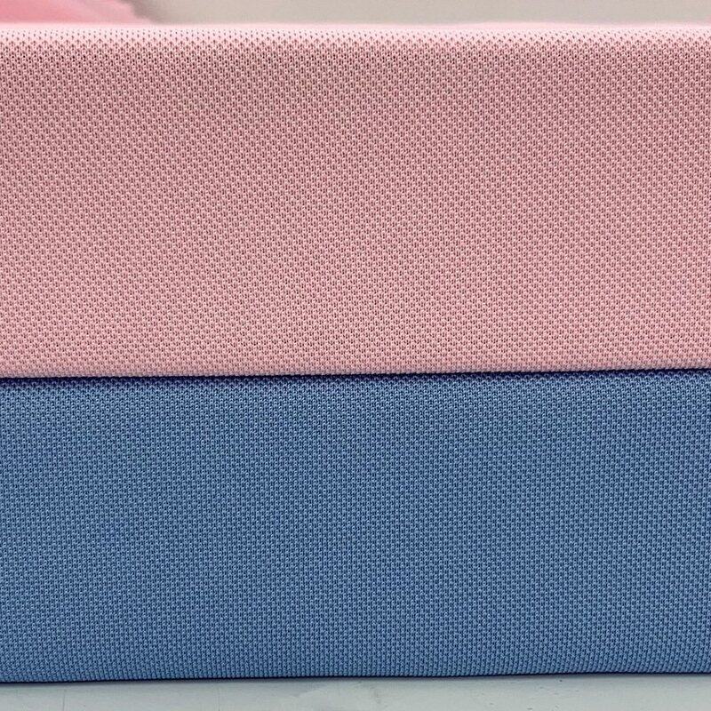 Polyester Single Pique Knitted Fabric for Polo Durable Top Quality Polyester Fabric Free Samples