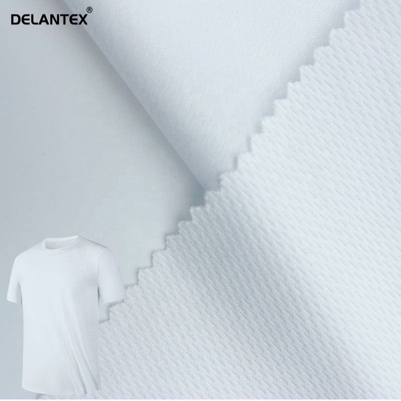 Plain Dyed Garment Polyester Knitted White Breathable Mesh Material Fabric Free Sample