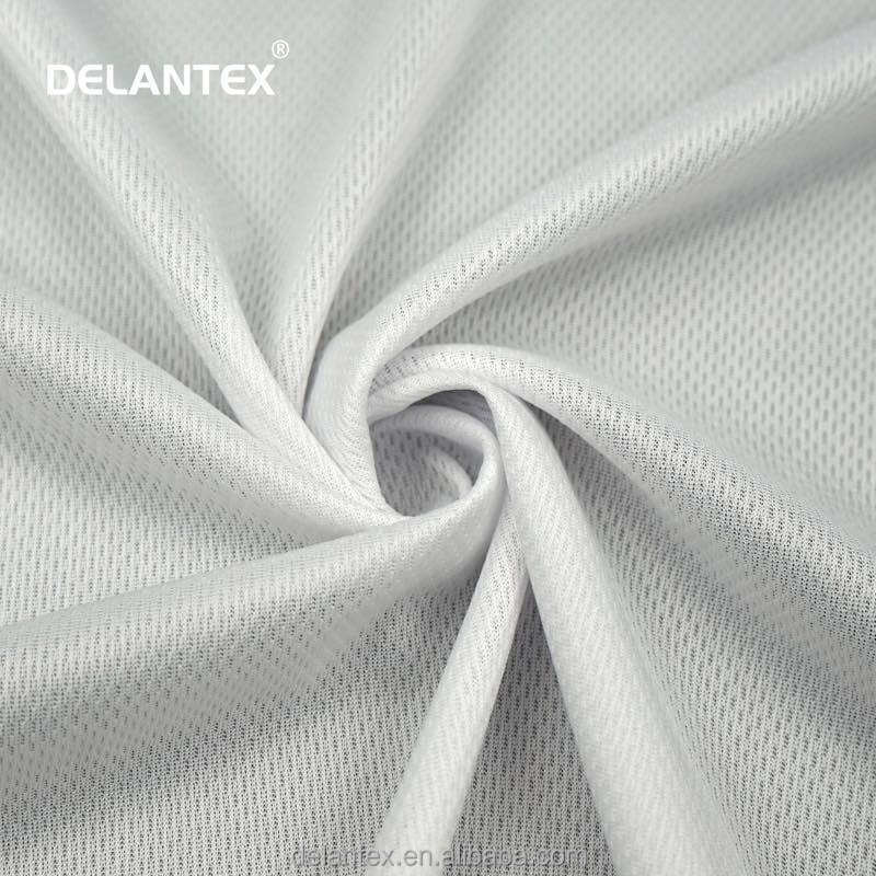 Delantex High Quality Fa-Ke Mesh Bird Eye Fabric 220GSM 160cm Breathable Dry Fit Fabric Free Sample