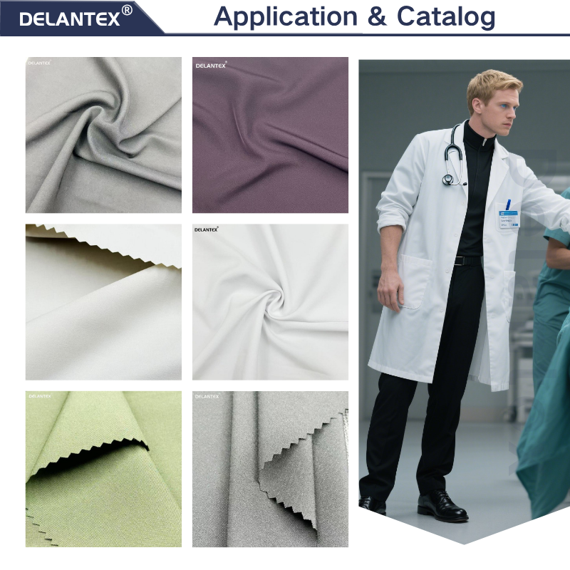 Delantex Polyester Spandex High Quality Wholesale China Workwear Fabric 150cm 180gsm Dry Fit Breathable Fabric