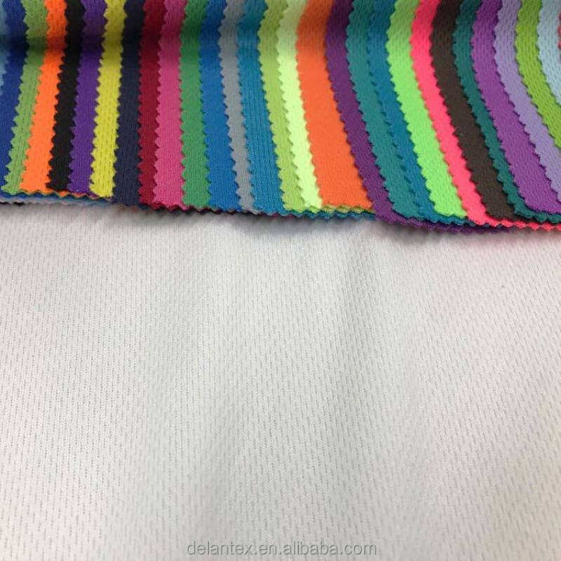 Delantex Bird Eye Mesh Football Jersey Fabric Material for T Shirt Free Sample