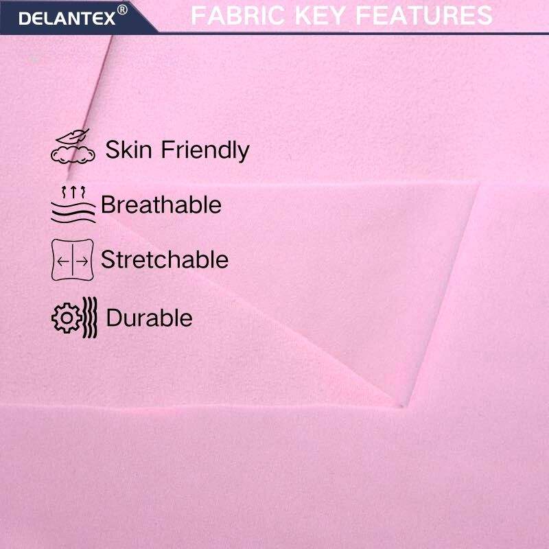 Delantex Brushed Jersey Fabric 80Polyester 20spandex Fabric Elastane 4 Way Stretch Fabric for Sportswear Yoga