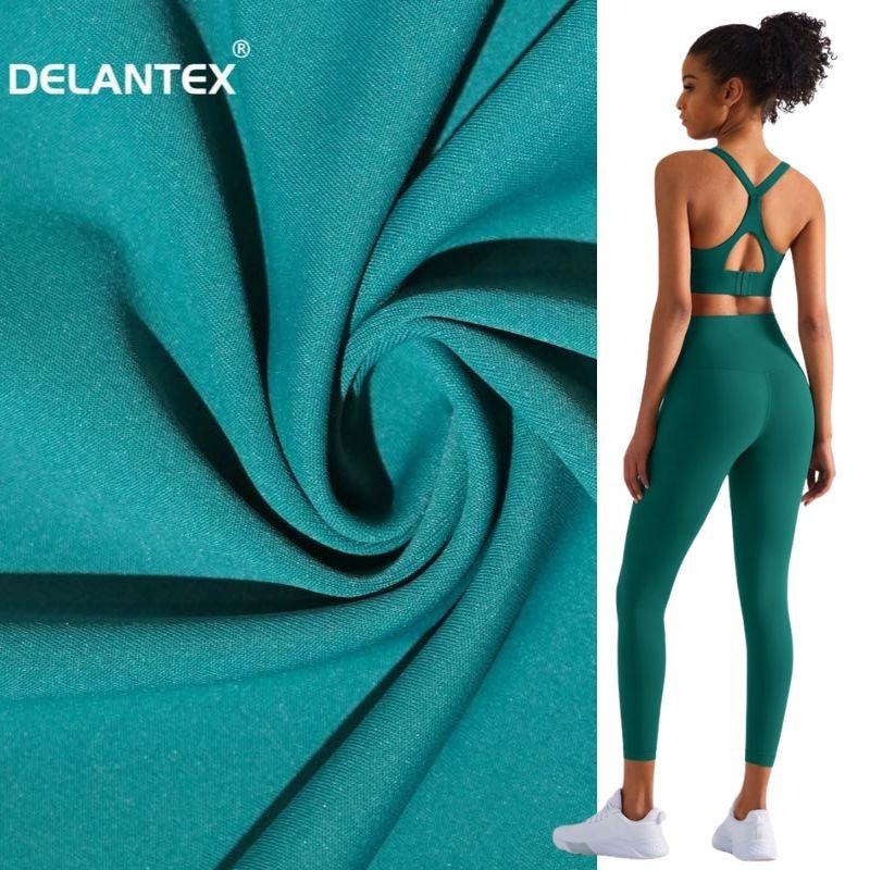Delantex New Arrival Polyester Spandex Good Stretch Fabric for Sportswear Free Sample