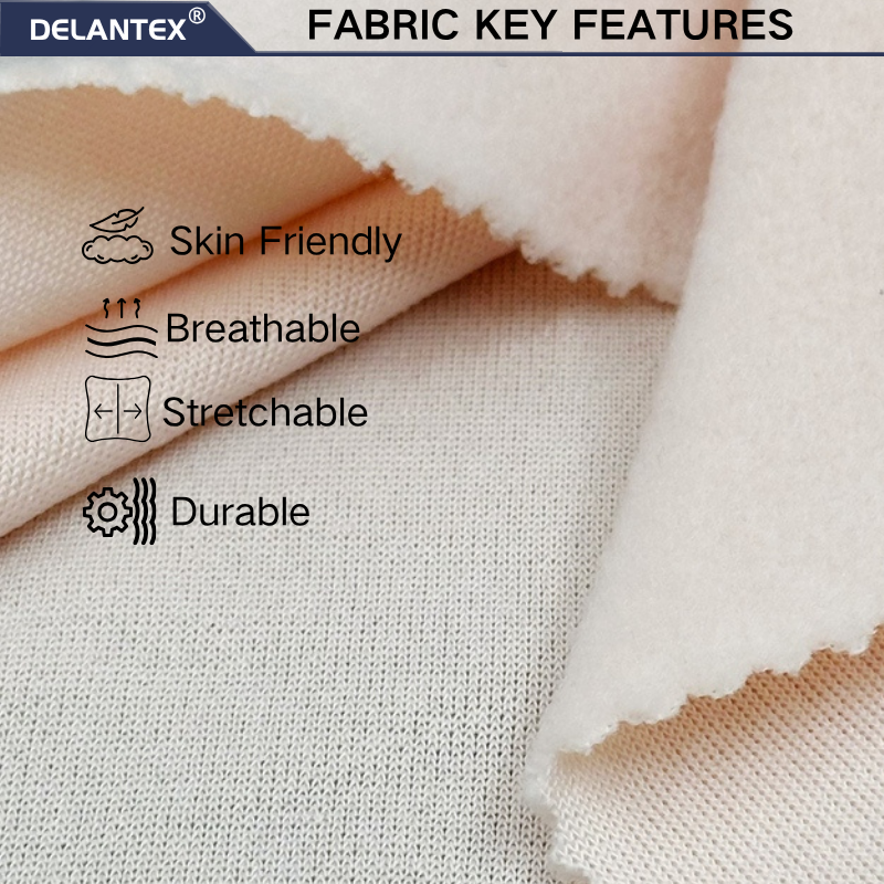 Delantex Winter Skin Friendly and Warm Fabric, Lightweight, Wear-resistant, Fluffy and Smooth Fleece Fabric