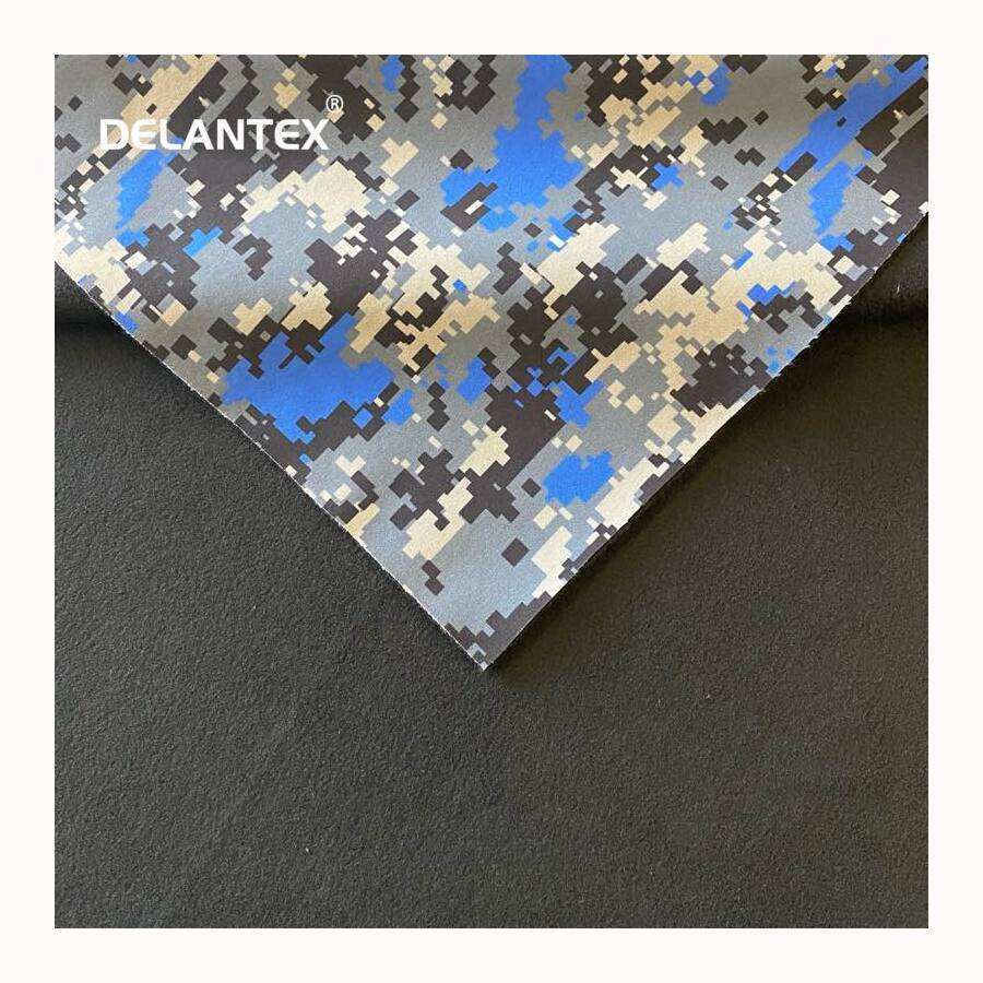 Delantex Hot Sale Soft Shell Fleece Fabric Digital Camouflage Printed Waterproof Breathable Outdoor Windbreaker Jacket Garment