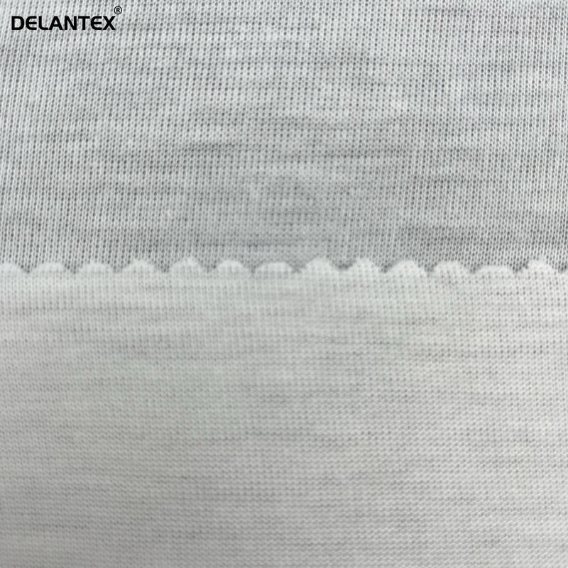 Delantex Sublimation Fabric White Roll 100 Polyester Spun Jersey Fabric for Sun-protective Clothing Free Sample