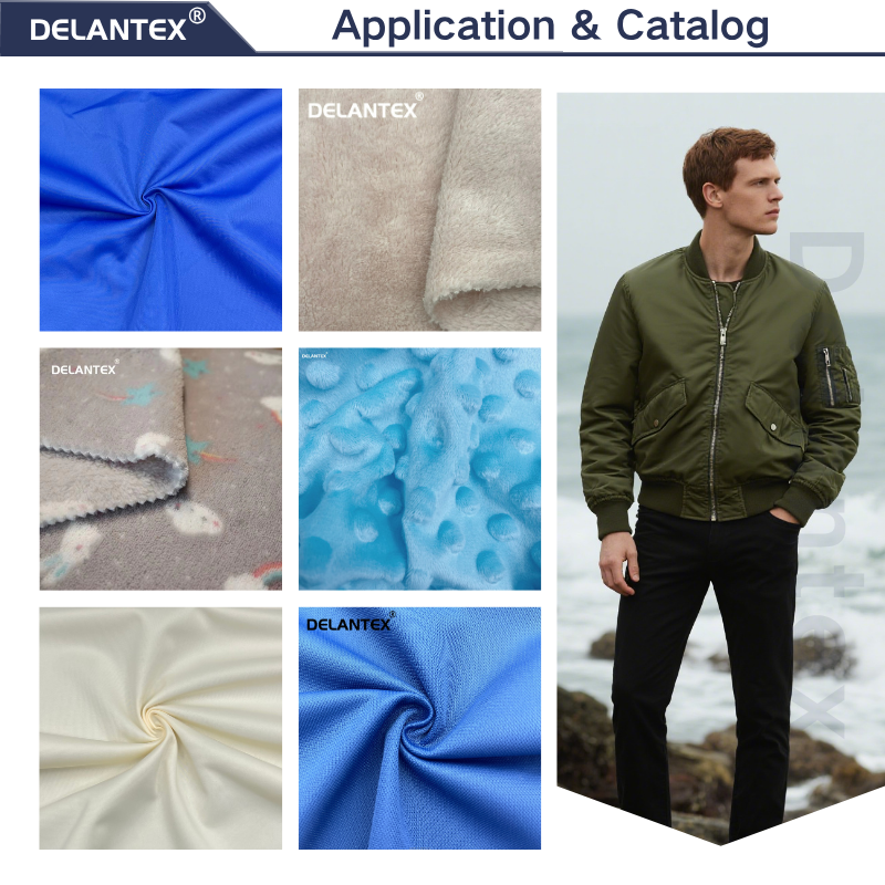 Delantex Winter Hot Selling Fabrics for Casual Wear 100 Polyester Micro Fleece Fabric Double Sided Fleece Fabrics for Clothing