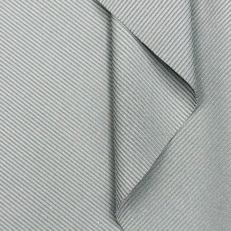 Delantex 155cm 230gsm black nylon spandex rib stripper fabric for yoga and sportswear