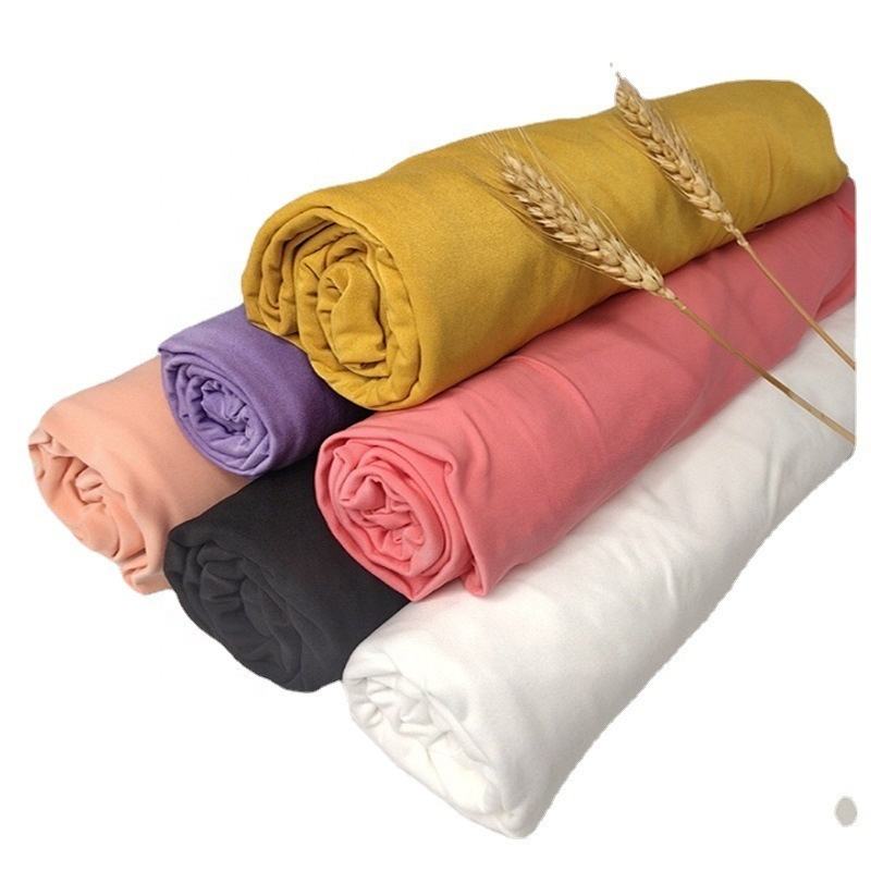 Delantex Polyester Elastane Brushed Faced Stretch Single Jersey Knit Milk Silk Fiber Fabric