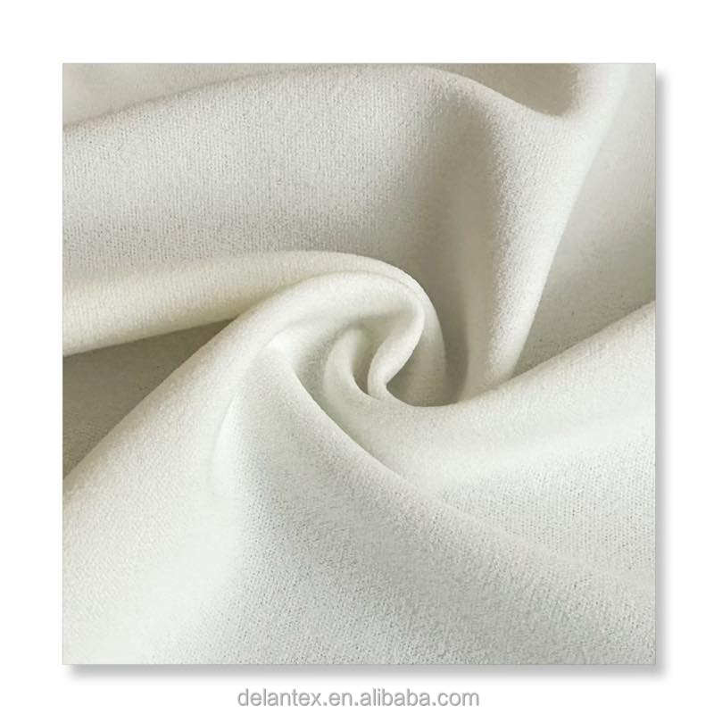 Delantex SCUBA CREPE 280GSM SPANDEX FABRIC 95% POLYESTER 5% SPANDEX TELA MOSS CREPE TELAS for DRESS GARMENTS