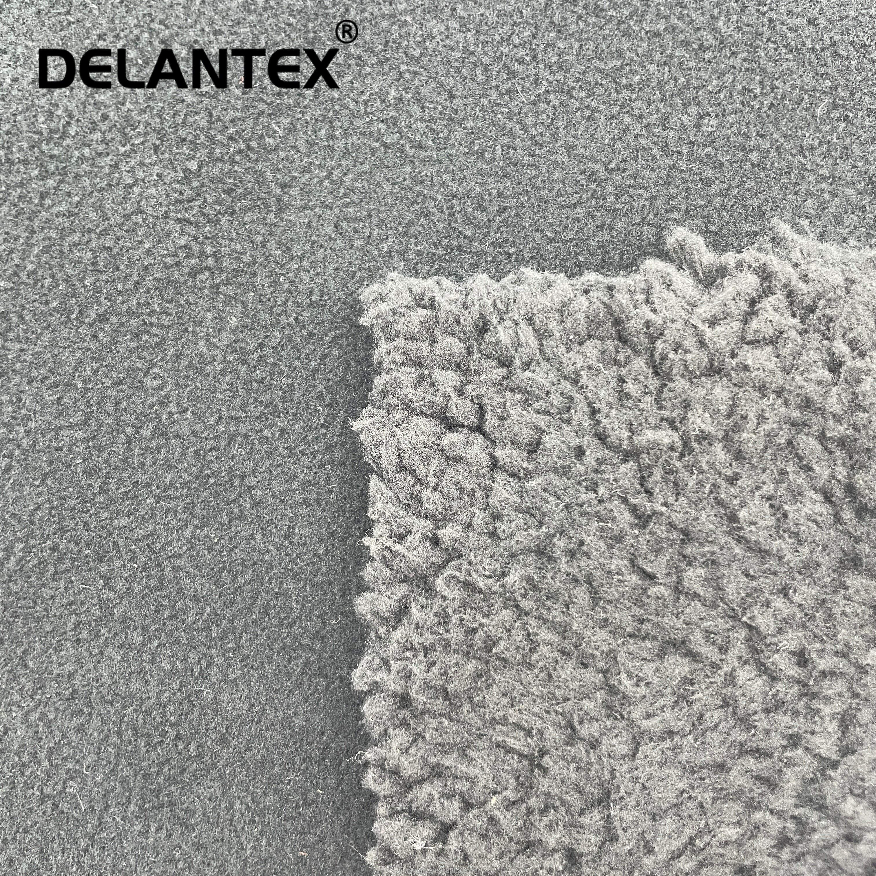 Windproof 100% Polyester Polar Bonded Fleece Fabric for Garments