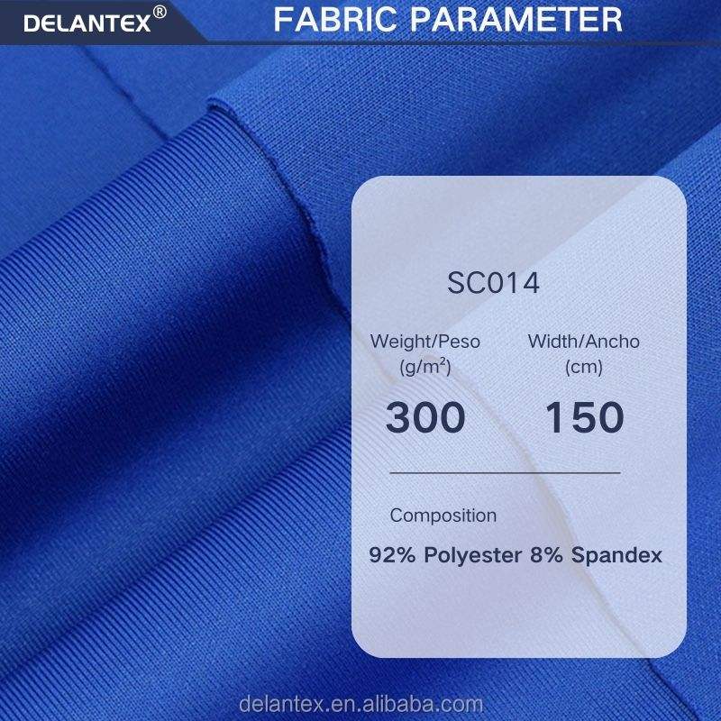 Delantex Polyester Spandex Interlock Knit Cationic Melange Air Layer Spacer Scuba Stretch Healthty Fabric for Sportswear Hoodie