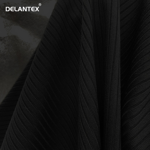 Delantex Good Price Wholesale Rib 96% Polyester 4% Spandex Rib Knit Fabric
